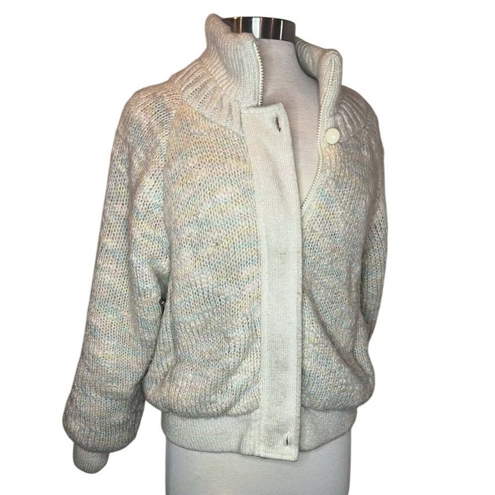 CHILL FACTOR Women's Jacket Size Small Lined  White, Baby Blue/Pink